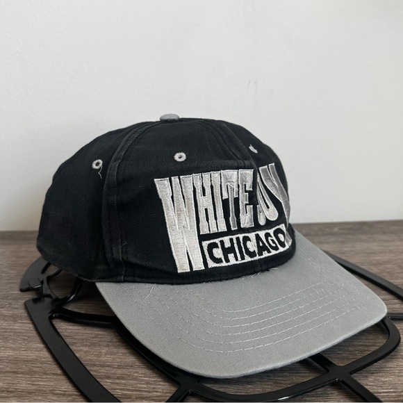 Vintage Chicago White Sox Drew Pearson Wool MLB Logo SnapBack Cap Blue - Picture 2 of 7